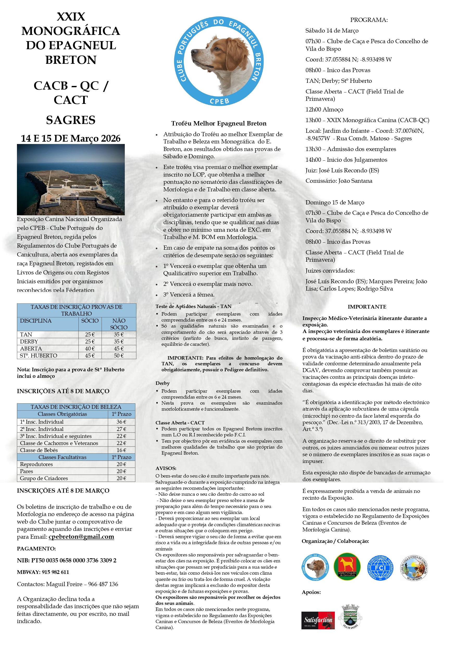 XXIX Monográfica do Epagneul Breton