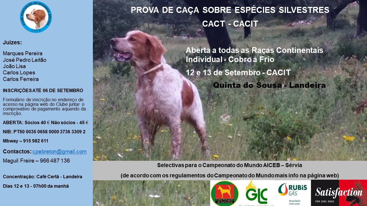 Provas de Caca Prática 2026 - Quinta do Sousa - Landeira